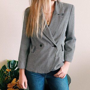 Vintage Houndstooth Blazer
